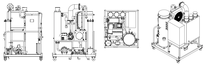 Transformer Lubricating Hydraulic Waste Oil Purifier Machine Oil Water Separator Oil Purification Oil Recycling for Turbine